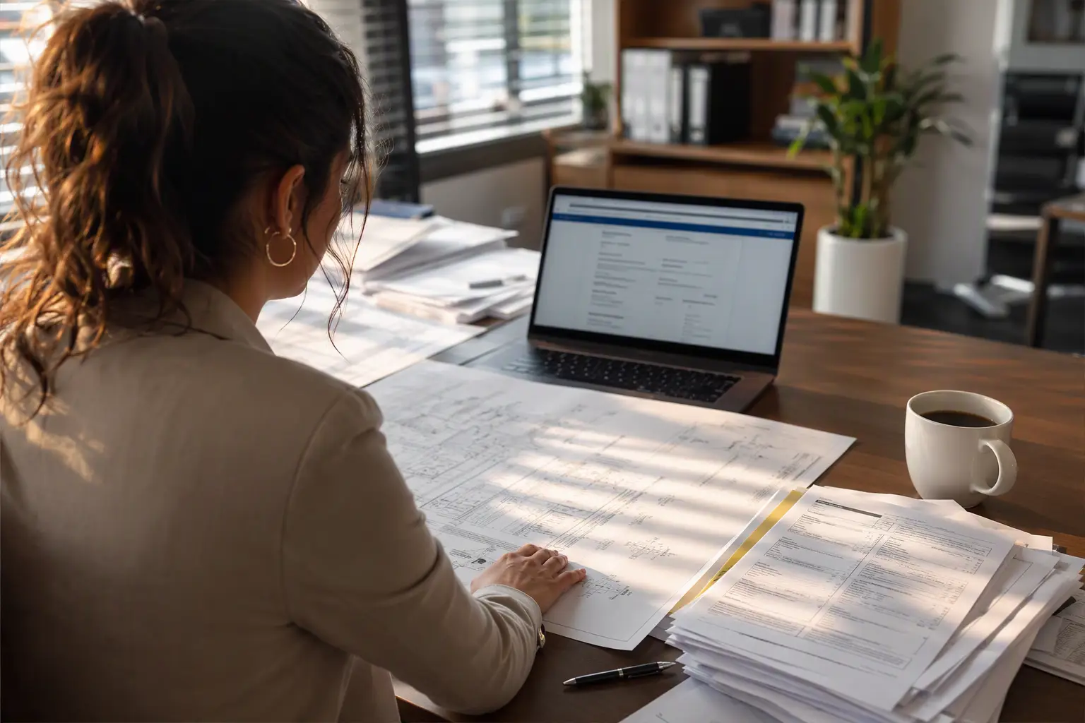San Diego property manager reviewing California elevator permit application documents and permit timeline paperwork required by the DIR before elevator installation or major alteration.
